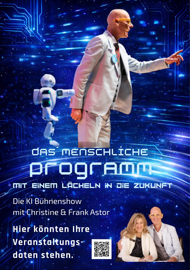 Bühnenshow über KI und Ethik